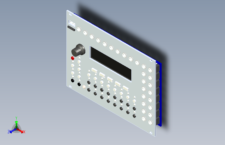 从KiCAD到Autodesk EAGLE的设计转移和PCB的新布线 可变风格的黑色和银色前面板