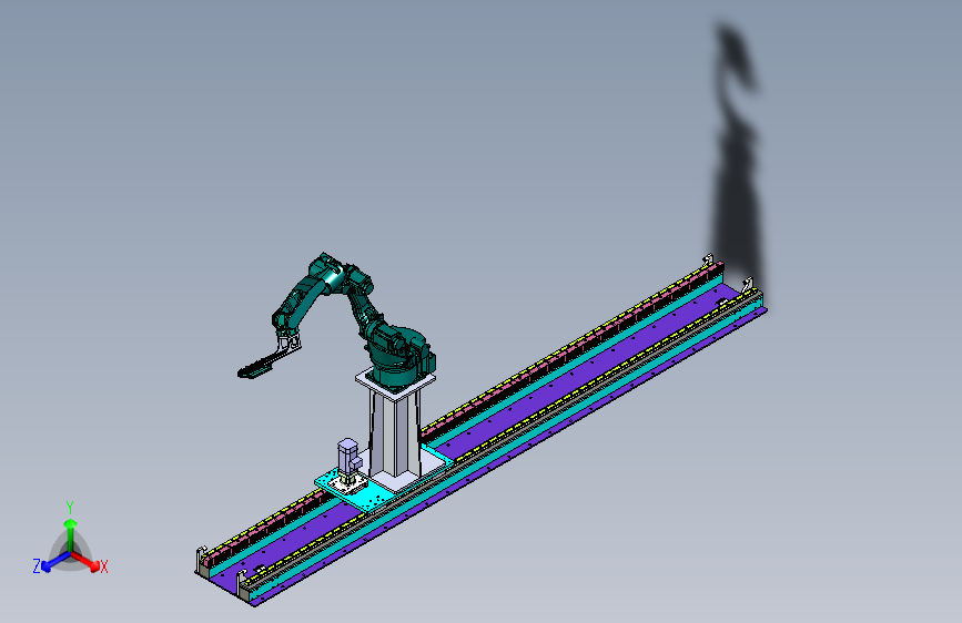 机器人移动地轨