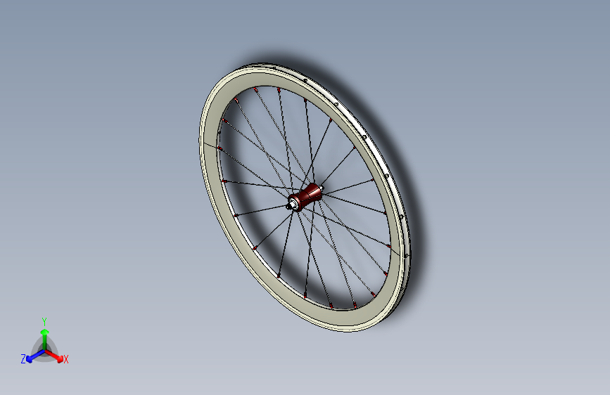 50mm自行车前轮车轮