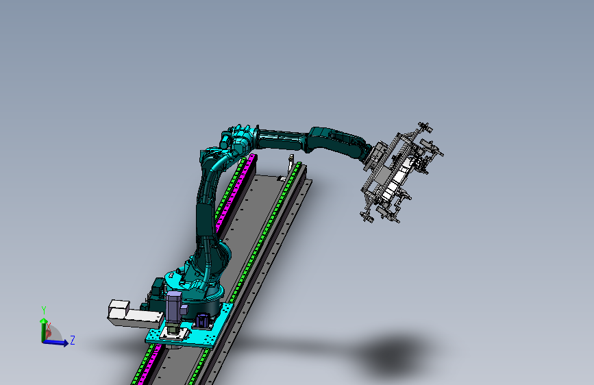 K1632-汽车引擎盖机器人抓具设计