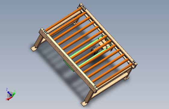 K1998-2米1.33米滚筒输送机