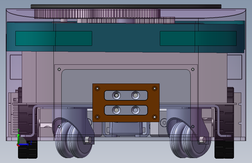 K2767-仓储物流二维码导航AGV自动引导运输小车 左侧视图