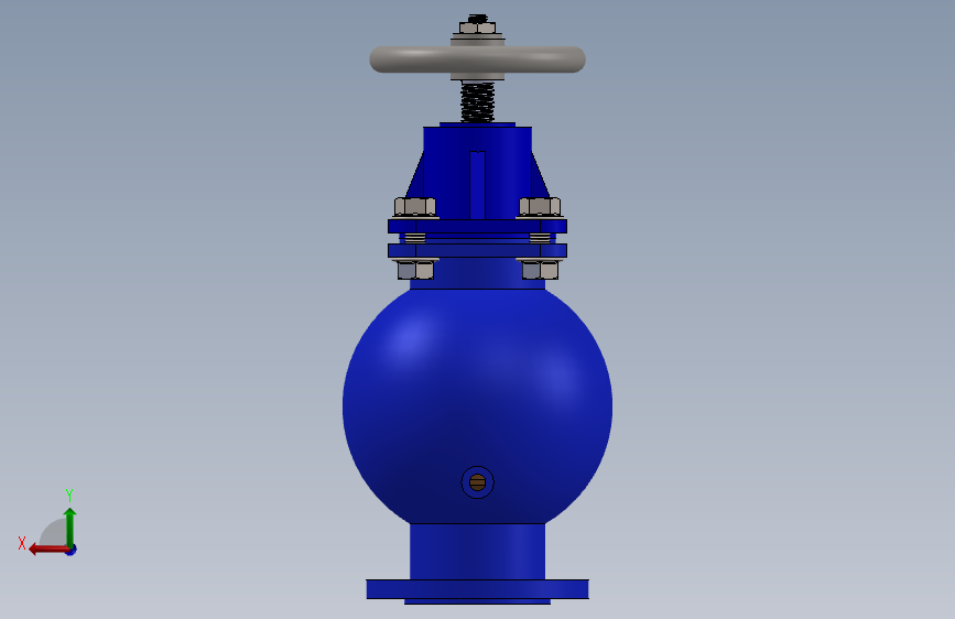 K3071-DN33安全阀门_SOLIDWORKS 2016_模型图纸下载 – 懒石网