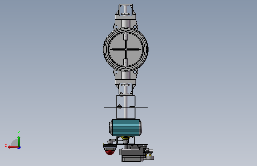K3129-DN200-PN6蝶阀_SOLIDWORKS 2012_模型图纸下载 – 懒石网