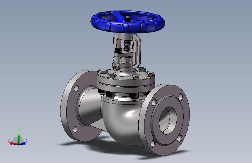 K3210-截止阀DN50_SOLIDWORKS 2021_模型图纸下载 – 懒石网
