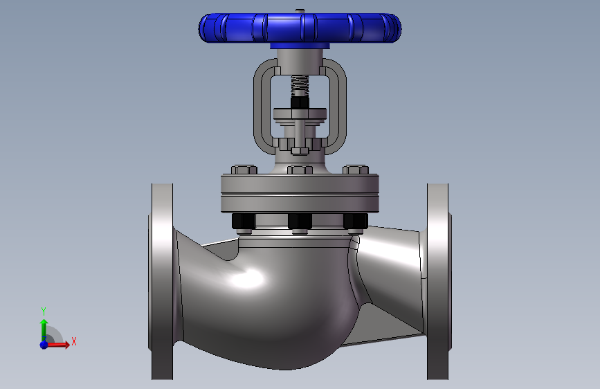 K3210-截止阀DN50_SOLIDWORKS 2021_模型图纸下载 – 懒石网