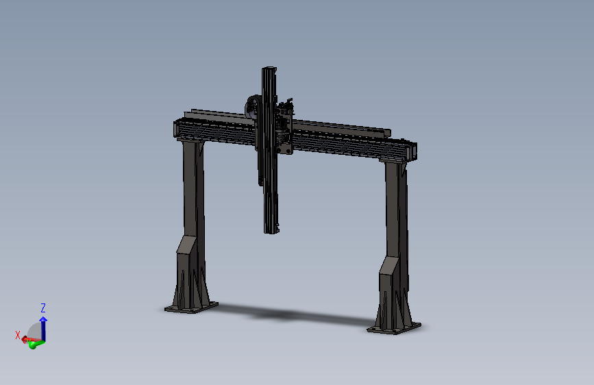 K3485-桁架机械手磨床上下料_SOLIDWORKS 2021_模型图纸下载 – 懒石网