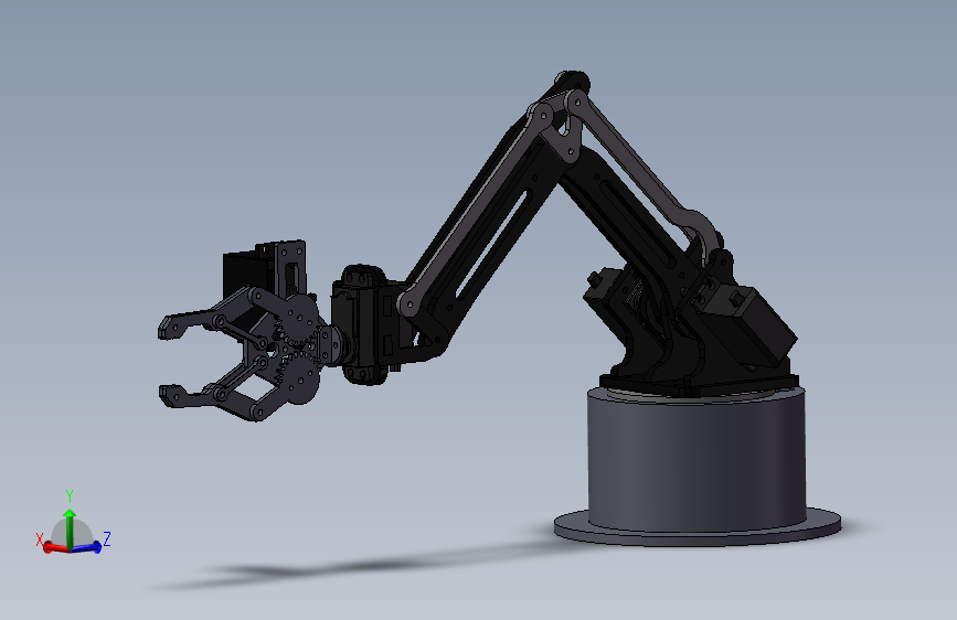 K3723-具有垂直物体拾取夹持器的 3DOF 机械臂