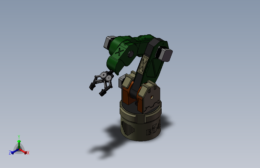 K3747-游戏《守望先锋》中的堡垒启发的机械手臂