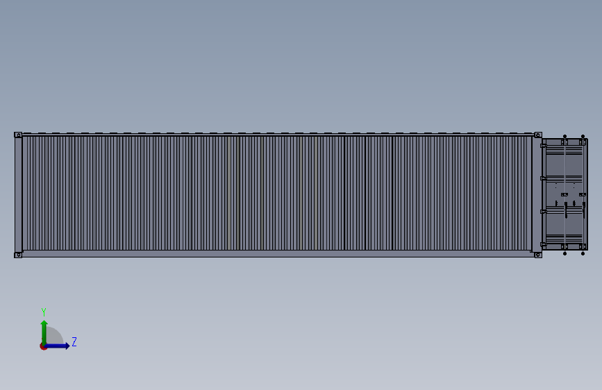 K3760-40英尺带滑门的集装箱_SOLIDWORKS 2018_模型图纸下载 – 懒石网