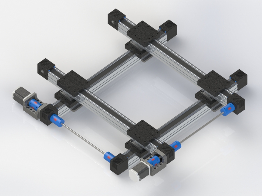K4079-MJ45模组XY井字结构_SOLIDWORKS 2016_模型图纸下载 – 懒石网