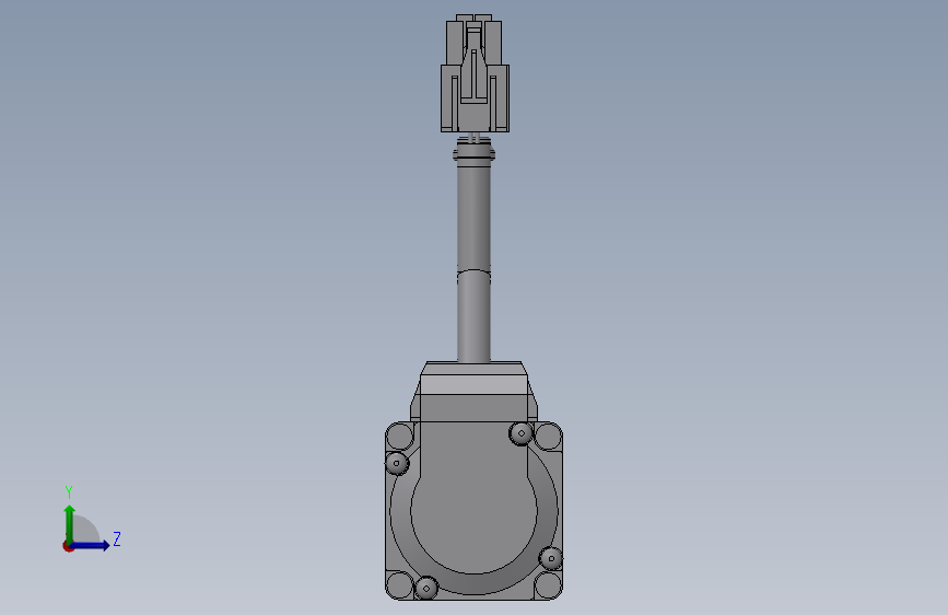 K4096-KK4001C-100A1-F0线性模组滑台 左侧视图