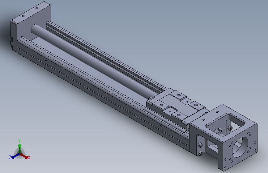K4103-KK6005C-300A1-F0线性模组滑台_SOLIDWORKS 2014_模型图纸下载 – 懒石网