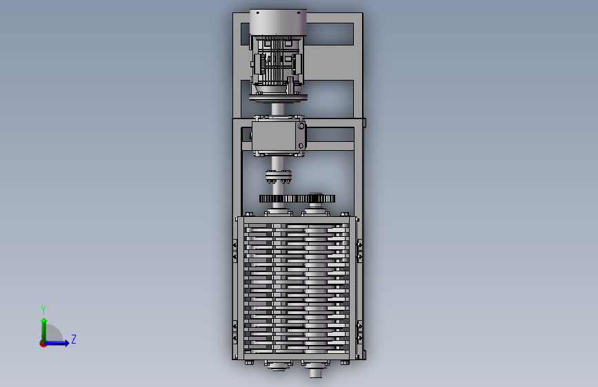 K4122-单电机双轴撕碎机_SOLIDWORKS 2021_模型图纸下载 – 懒石网