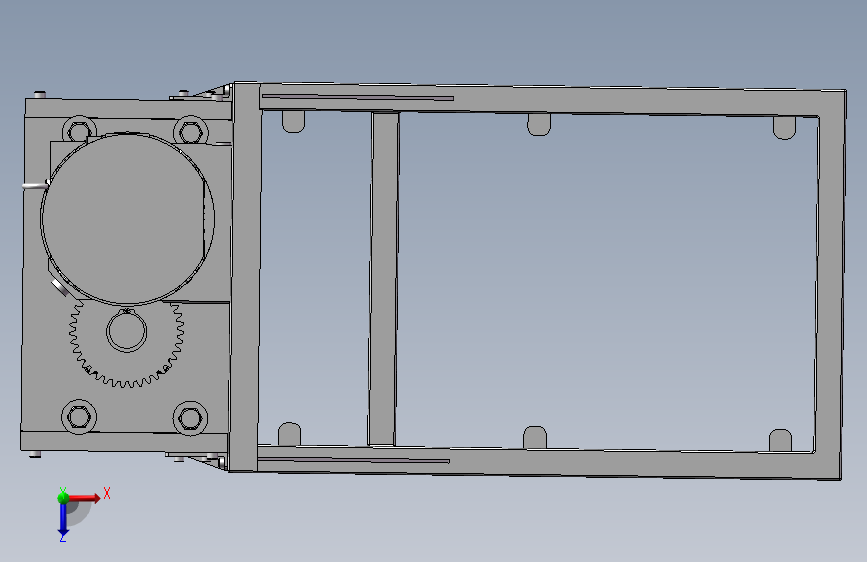 K4122-单电机双轴撕碎机_SOLIDWORKS 2021_模型图纸下载 – 懒石网