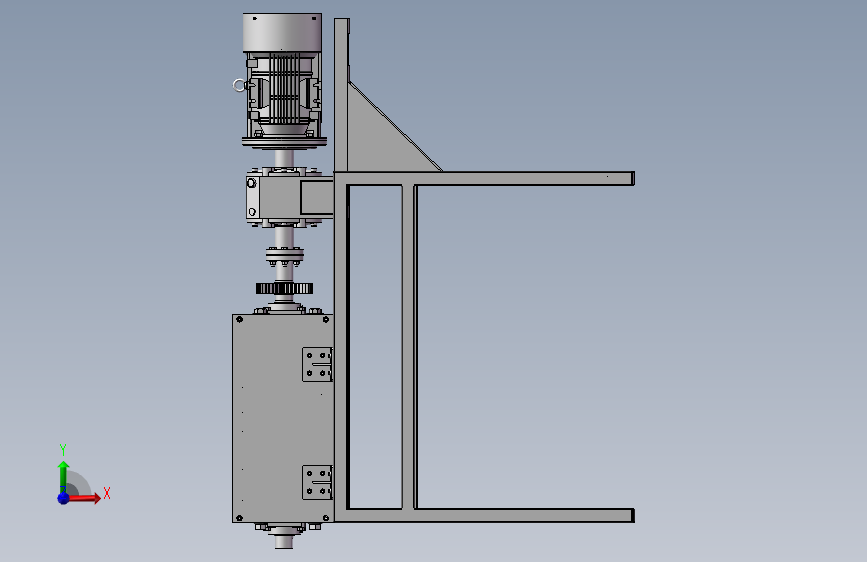 K4122-单电机双轴撕碎机_SOLIDWORKS 2021_模型图纸下载 – 懒石网