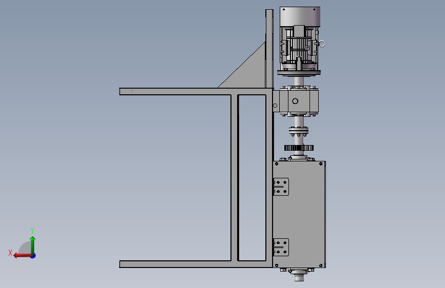 K4122-单电机双轴撕碎机_SOLIDWORKS 2021_模型图纸下载 – 懒石网