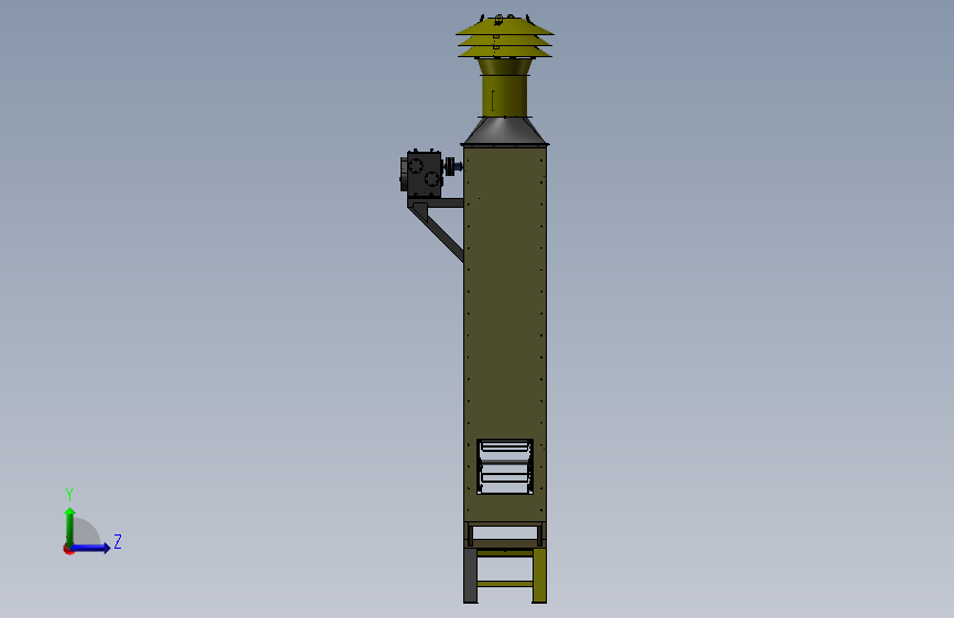 K4352-环链垂直连续升降提升机_SOLIDWORKS 2021_模型图纸下载 – 懒石网