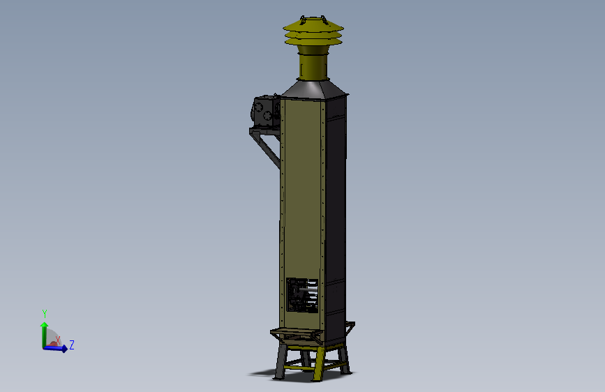 K4352-环链垂直连续升降提升机_SOLIDWORKS 2021_模型图纸下载 – 懒石网
