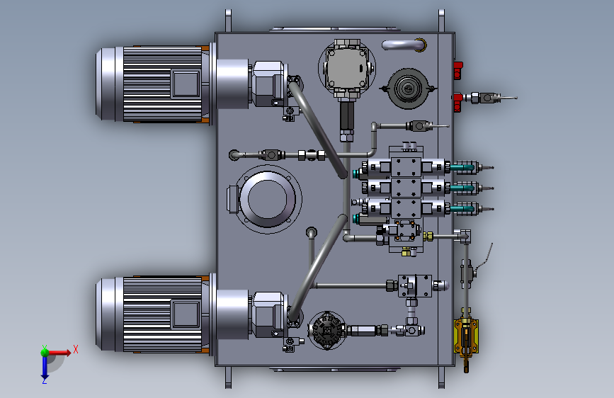 K4467-1000l液压站_SOLIDWORKS 2012_模型图纸下载 – 懒石网