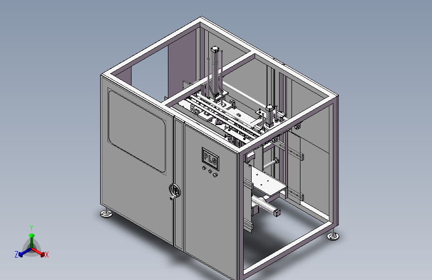 K4482-全自动飞机盒折盒机_SOLIDWORKS 2012_模型图纸下载 – 懒石网