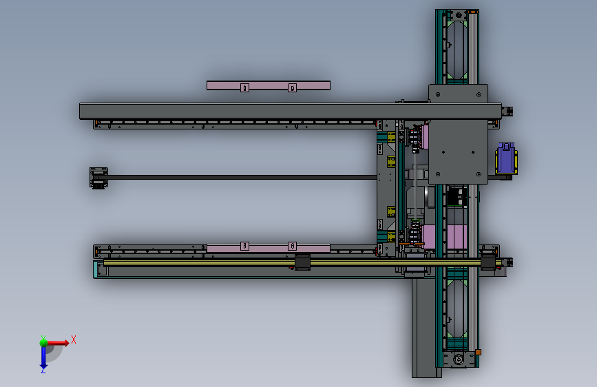 K4659-仓储柜堆垛机_SOLIDWORKS 2021_模型图纸下载 – 懒石网