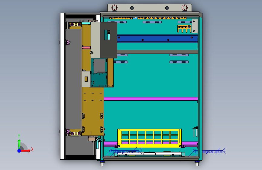 K5289-为国内IT设备巨头华为产品制作的专用机柜_PROE_模型图纸下载 – 懒石网
