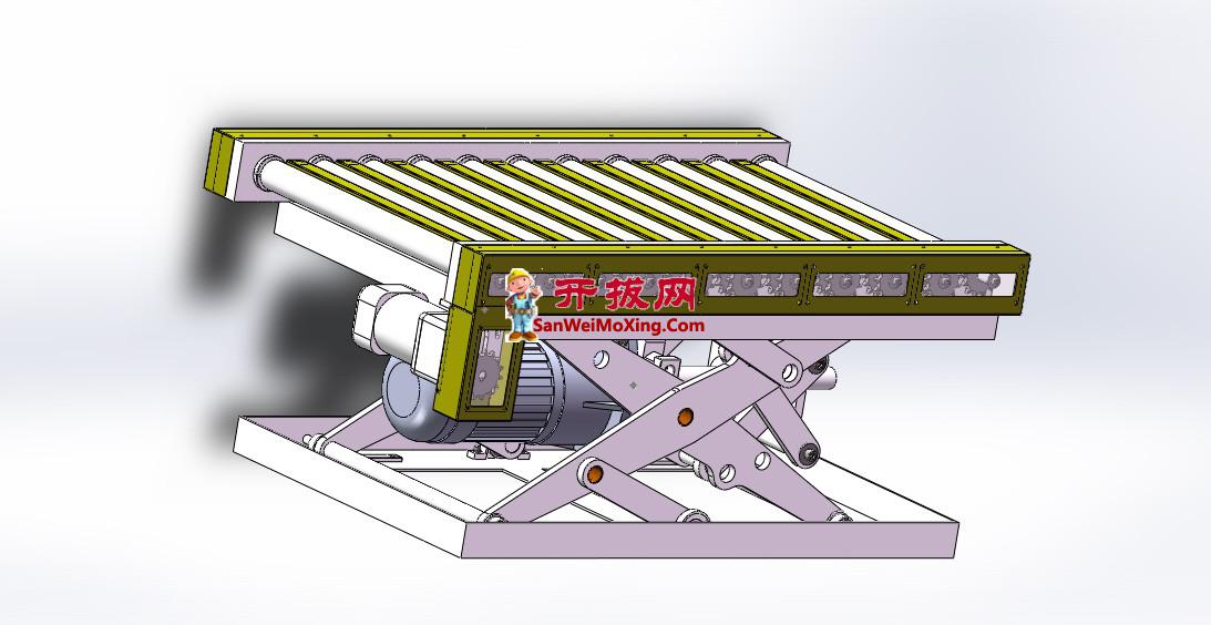 丝杆驱动升降输送机构