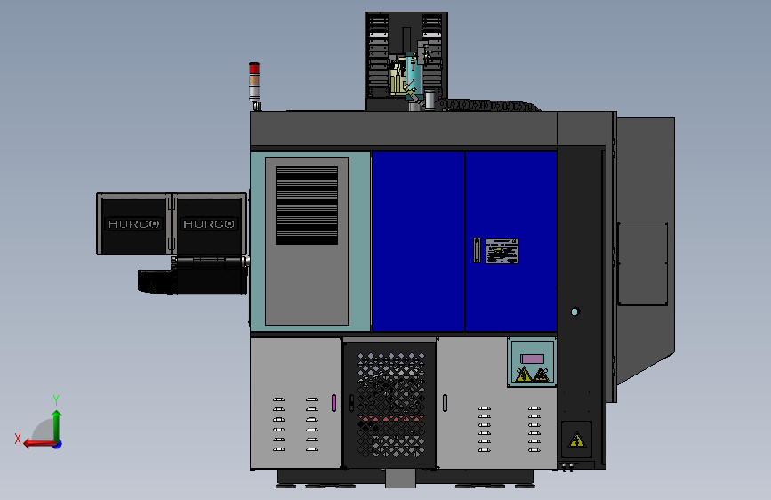 K5778-hurco bx 40 i vmc机床 背面视图