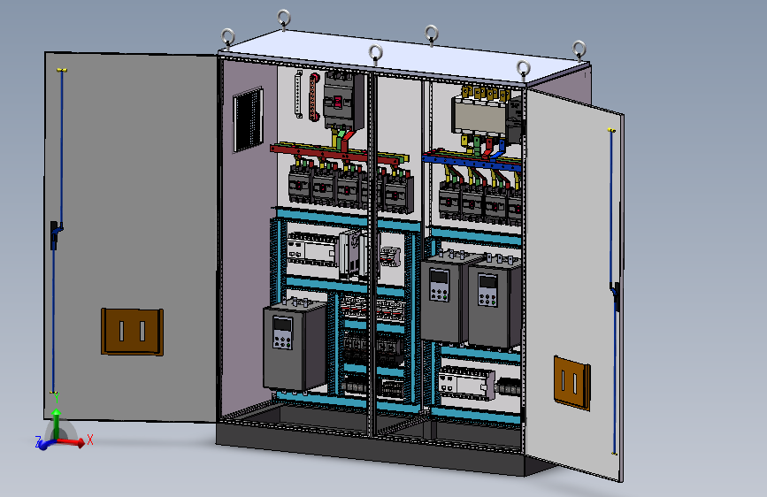 双柜组装630A双电源CDQ1S系列plc控制柜