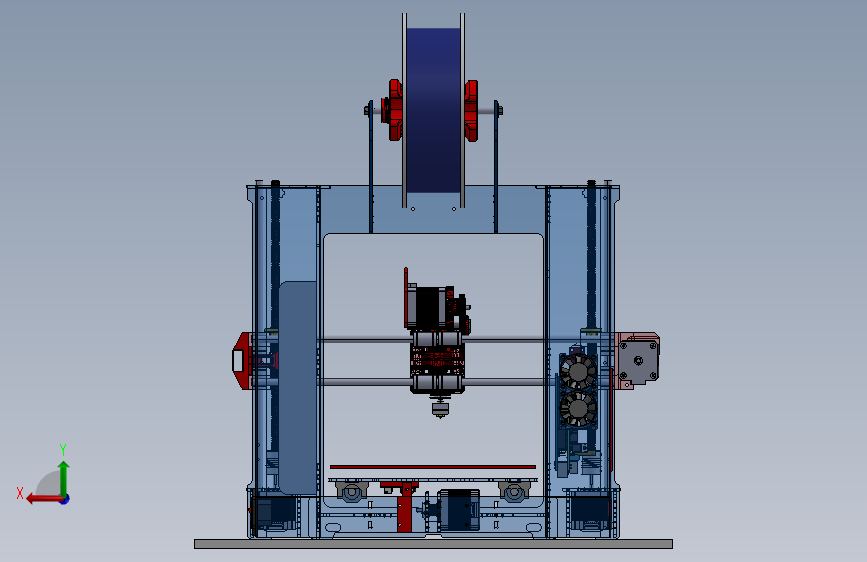K6325-prusa-i317-3d打印机 背面视图