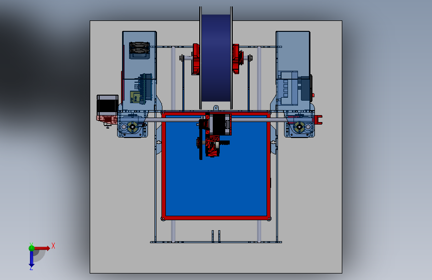 K6325-prusa-i317-3d打印机 俯视图