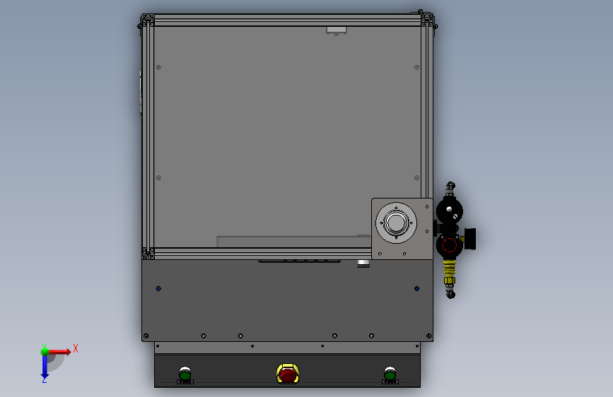 K6600-710x710x1245机架非标设备框架台架_SOLIDWORKS 2018_模型图纸下载 – 懒石网
