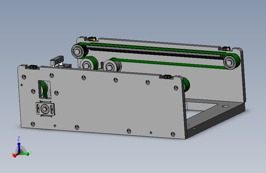 K7041-0.41米0.25米皮带输送机构_SOLIDWORKS 2012_模型图纸下载 – 懒石网