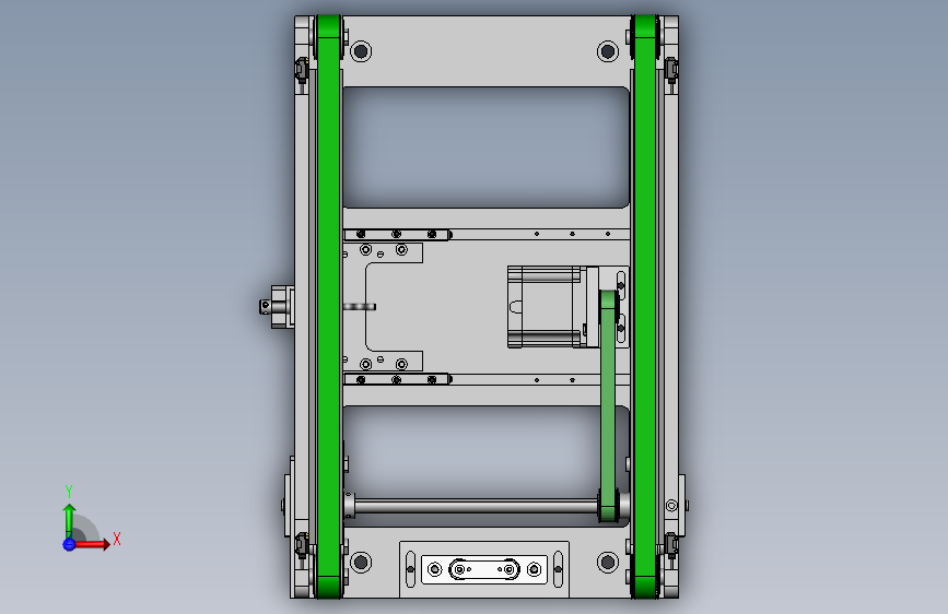 K7041-0.41米0.25米皮带输送机构_SOLIDWORKS 2012_模型图纸下载 – 懒石网