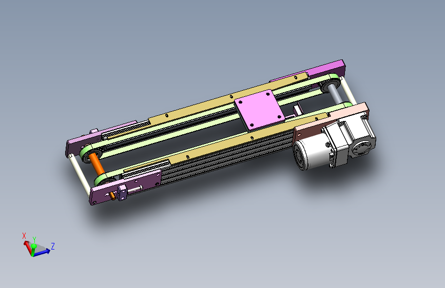 K7109-0.75米双皮带输送机构