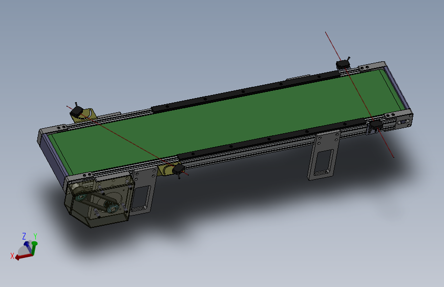 K7269-1米0.16米皮带输送机构 (2)