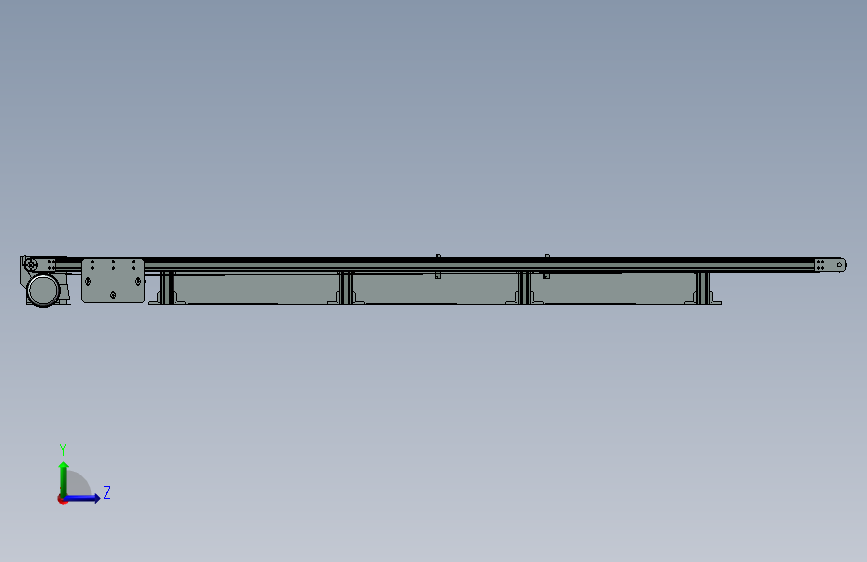 K7317-4米双皮带输送机构_SOLIDWORKS 2021_模型图纸下载 – 懒石网