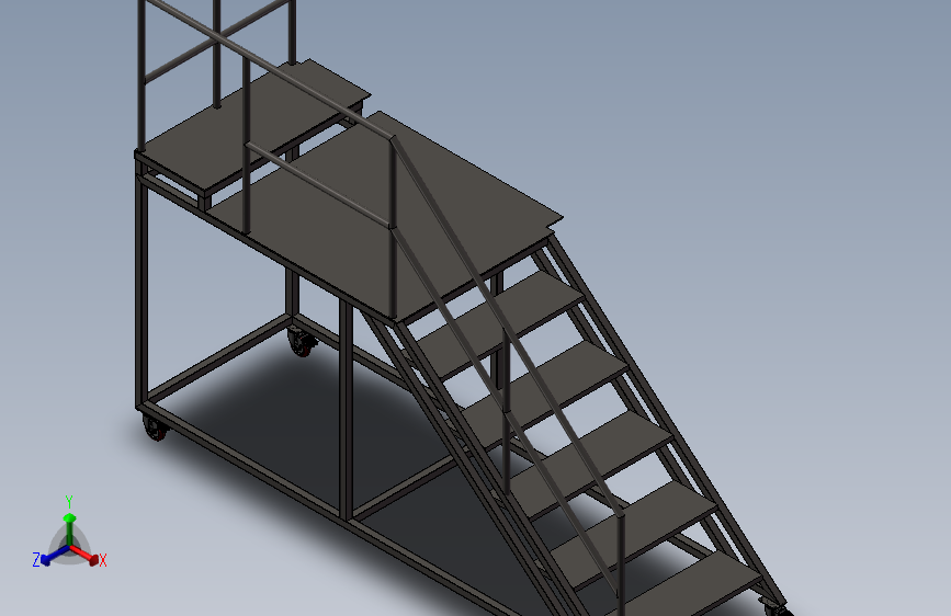 K7818-带夹层的移动平台