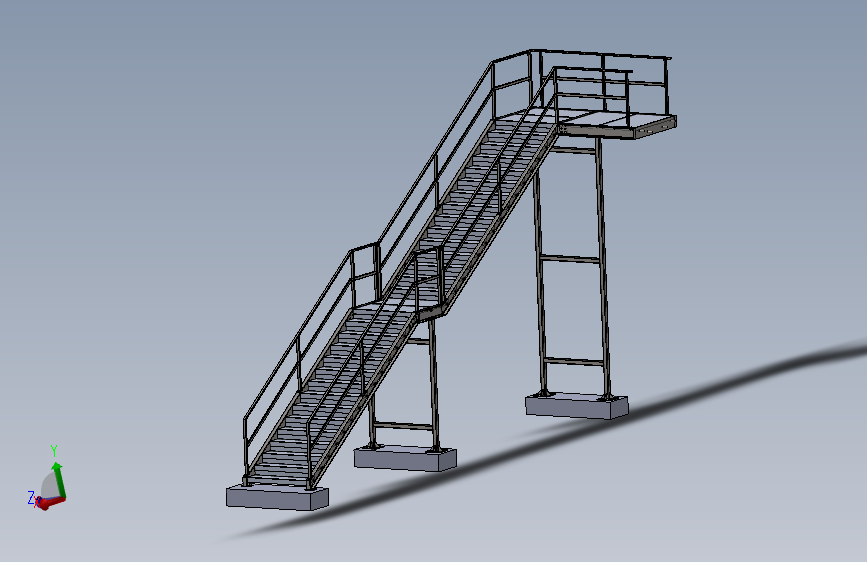 K7894-钢平台楼梯