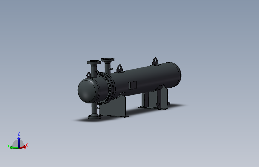 K8283-DN500管壳式氢气换热器