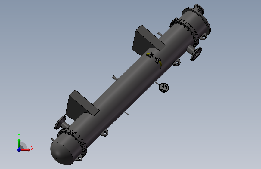 K8325-管壳式蒸发器DN310 正面视图