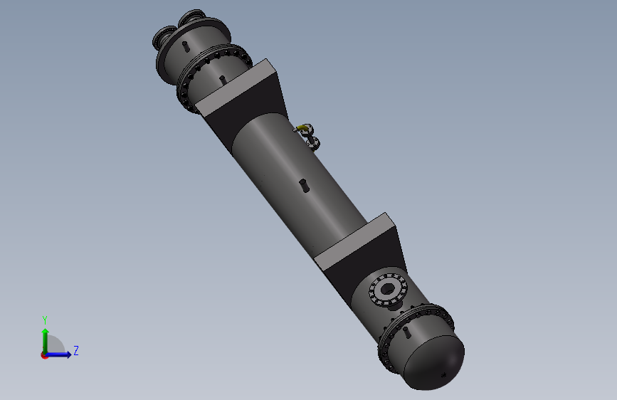 K8325-管壳式蒸发器DN310 左侧视图
