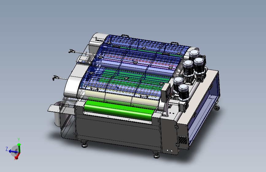 K8891-木板辊涂机_辊式涂胶机_SOLIDWORKS 2018_模型图纸下载 – 懒石网