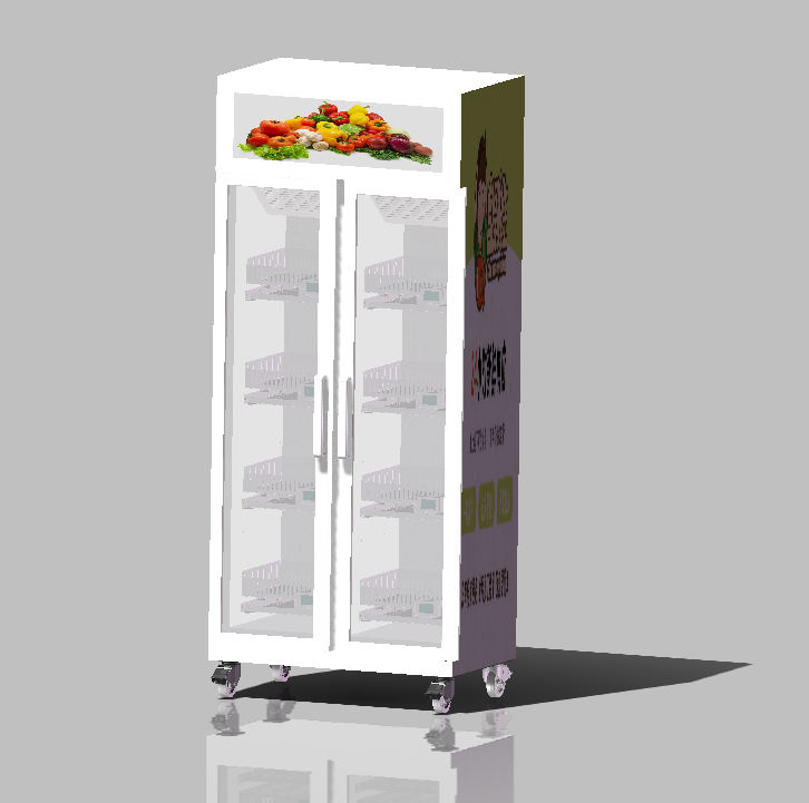 K9102-蔬果智能售货机 左侧视图
