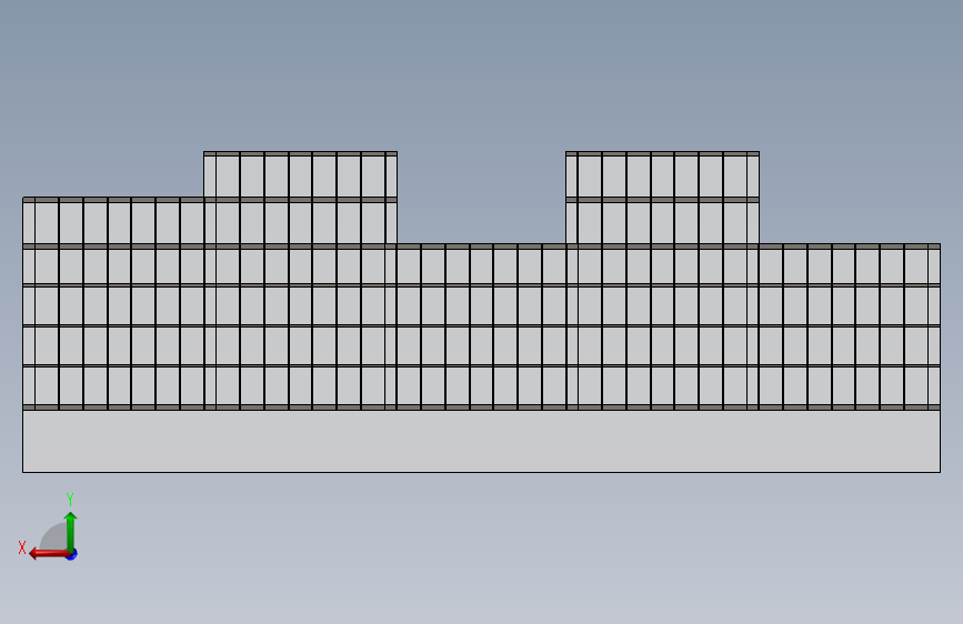建筑物办公楼 背面视图