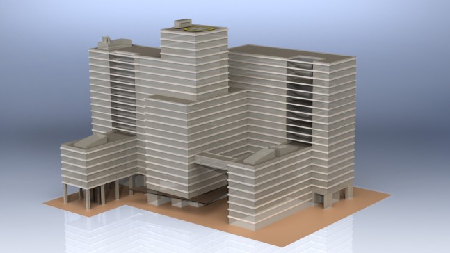 医院的方块模型