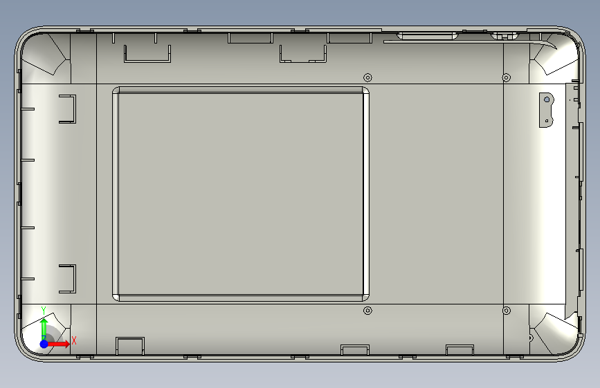 细水口前模滑块及斜顶设计 正面视图