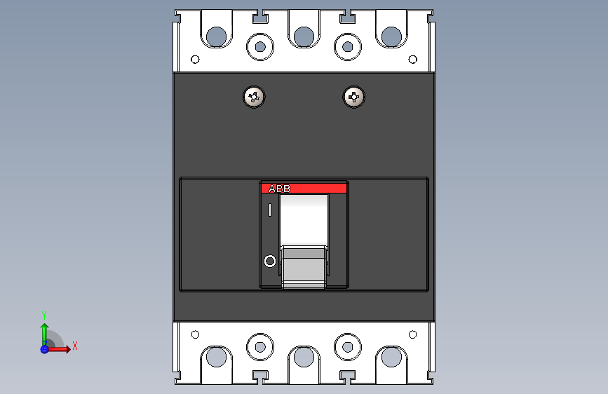 断路器 A1A 125 TMF ABB 正面视图