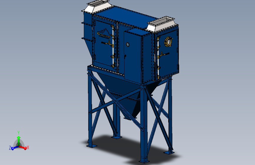 袋式除尘器 SBF-42-20-OH 1 料斗